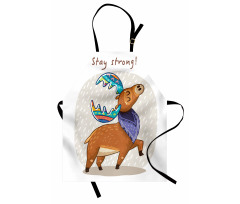 Colorful Fun Boho Deer Apron