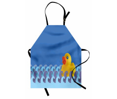 Floating Duck Waves Apron