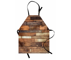 Brown Rustic Floor Look Apron