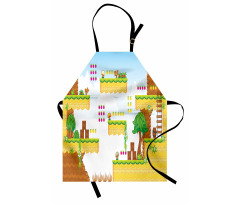 Cartoon Retro Kids Apron