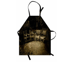 Small Wooden Rustic Chairs Apron