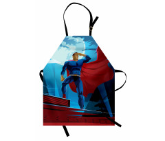 Retro Cartoon Heros Apron