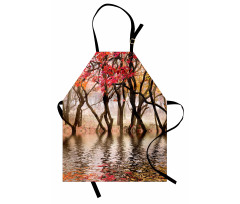 Fall Season River with Trees Apron