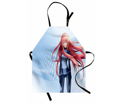 Digital Futuristic Style Apron