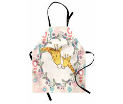 Cartoon Mom and Kid Apron