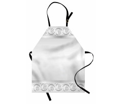 Classical Bridal Floral Motif Apron