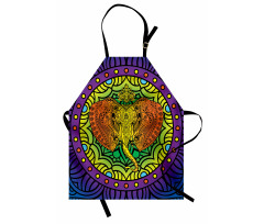 Elephant Head Mandala Apron