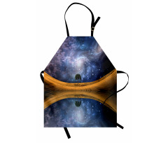 Galaxy with Star Meteors Apron