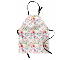 Colored Spring Flowers Apron