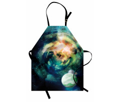 Spiral Galaxy and Planets Apron