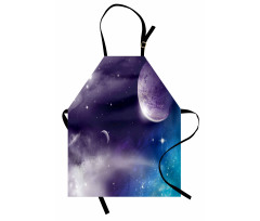 Starry Night Sky Scenery Apron