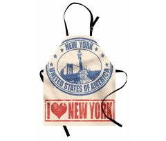 Love NYC in Red Blue Apron