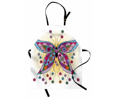 Spring Flowers Butterfly Apron