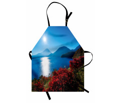 Sunny Autumn Mountain Apron