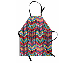 Colorful Rainbow Leaf Apron