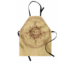 Antique Roman Sun Stone Apron