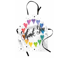 Thank You Words Color Apron