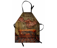 Grunge Brick Wall Apron