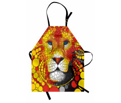 Abstract Lion in Wild Apron