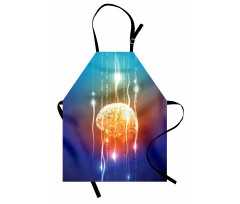 Abstract Binary Digit Apron