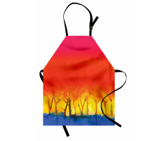 Colorful Abstract Tree Apron