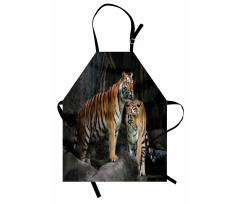 Tiger Couple in Jungle Apron