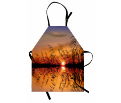 Lake Sunset Photo Scene Apron