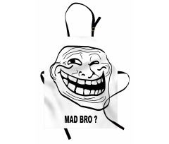 Cartoon Style Troll Guy Apron