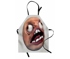 Angry Rage Meme Guy Fun Apron