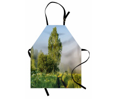 Path with Trees Flowers Apron