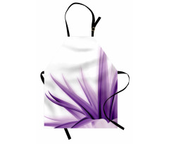 Purple Ombre Lotus Art Apron