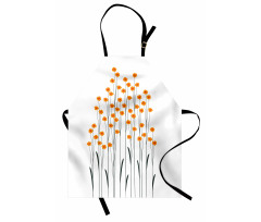 Yellow Daisies Leaves Apron