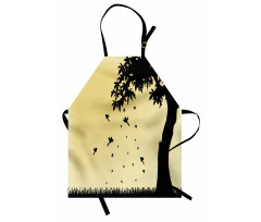 Tree with Falling Leaves Apron