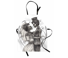 Skeleton Marriage Apron