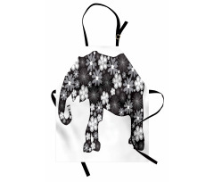 Floral Elephant Pattern Apron