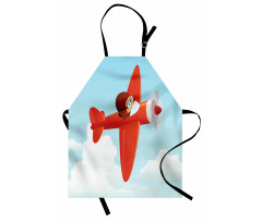 Airplane Flying Cloud Apron