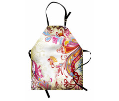 Flower Bouquet Paisley Apron