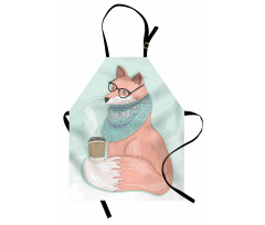 Hipster Fox Glasses Apron