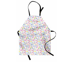 Bubble Letters Doodle Fun Apron