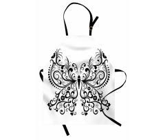 Swirled Wing with Flower Apron