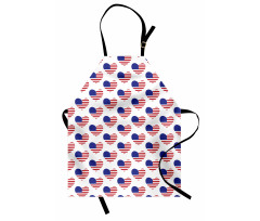 Heart Shaped Flags Apron