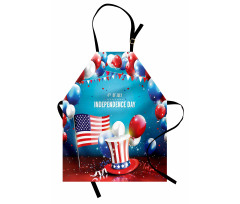 Uncle Sam Hat Flag Apron