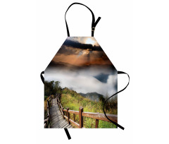 Hazy Foggy Sky Italian Apron