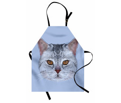 Scottish Hipster Kitty Pet Apron