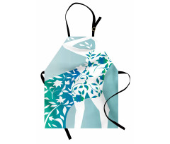 Girl Flower Petal Leaves Apron