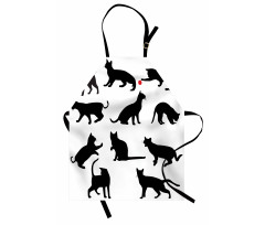 Red Ball Animal Pet Kittens Apron