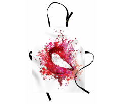 Smiling Woman Lips Effects Apron