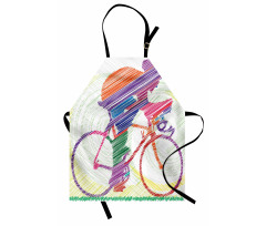 Cycling Man on Bike Apron