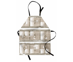 Numbers on a Film Strip Apron