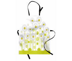 Daisises Flowers Garden Apron